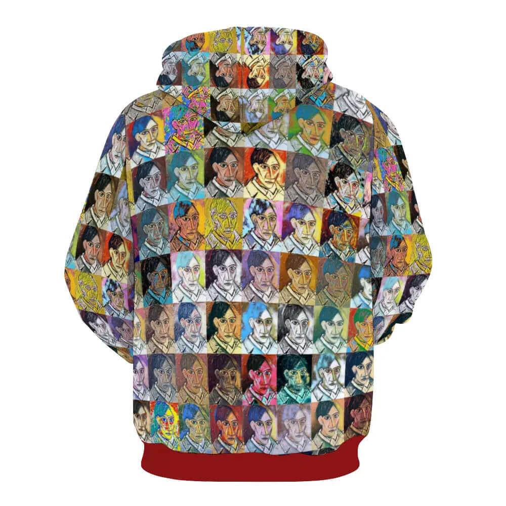 Plush hoodie with pockets - School of painting - Pablo Picasso ThisNew