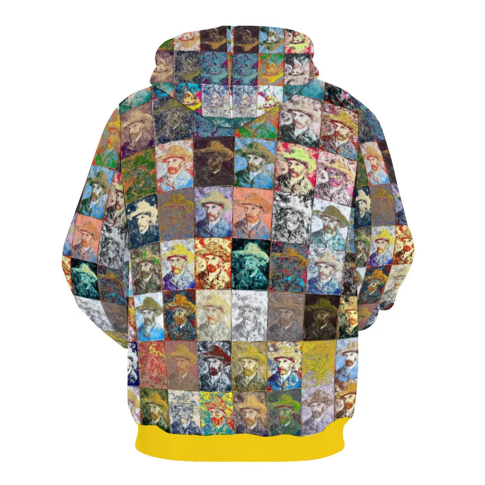 Plush hoodie with pockets - School of painting - Vincent Van Gogh ThisNew