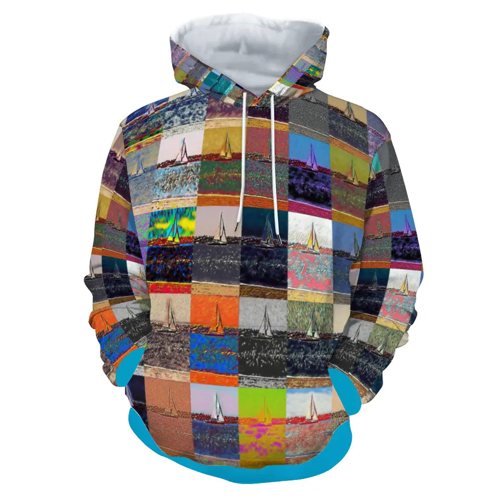 Plush hoodie with pockets - The show must go on - Marina del Rey ThisNew