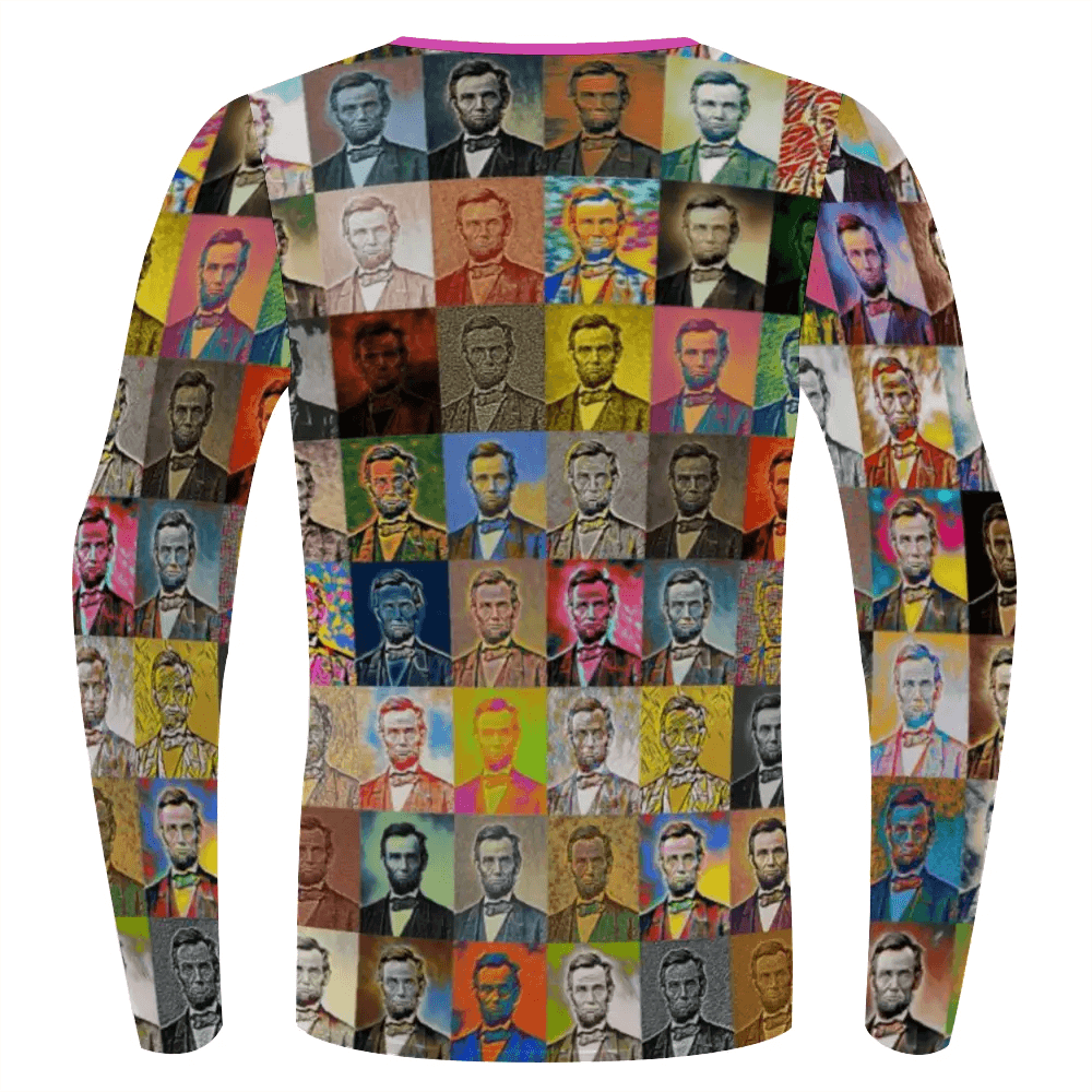 Stretchable long sleeve tee - Encore - Abraham Lincoln ThisNew