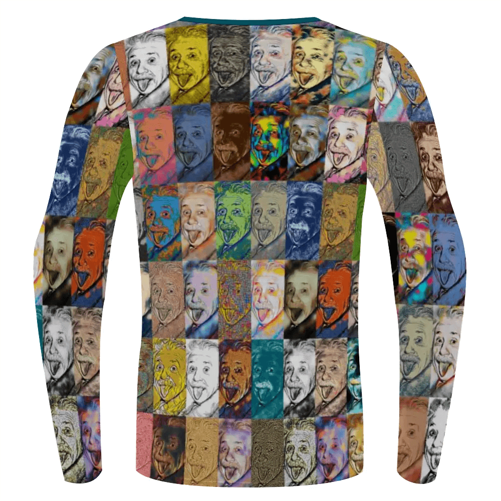 Stretchable long sleeve tee - Encore - Albert Einstein ThisNew