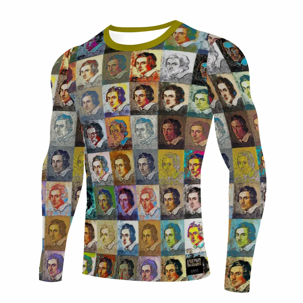Stretchable long sleeve tee - School of painting - Gian Lorenzo Bernini ThisNew