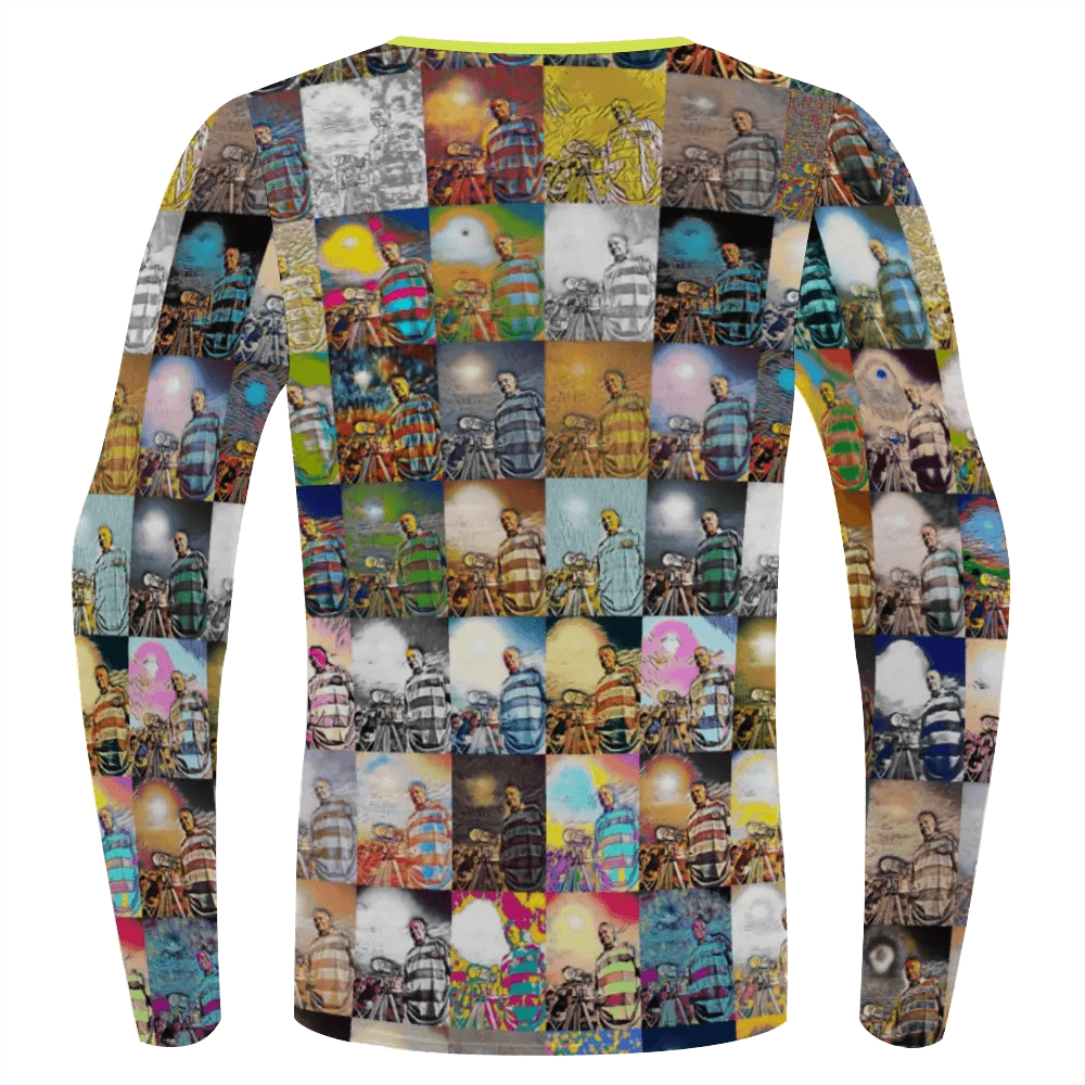 Stretchable long sleeve tee - School of painting - Mohammed Oumouloud Abbazi ThisNew