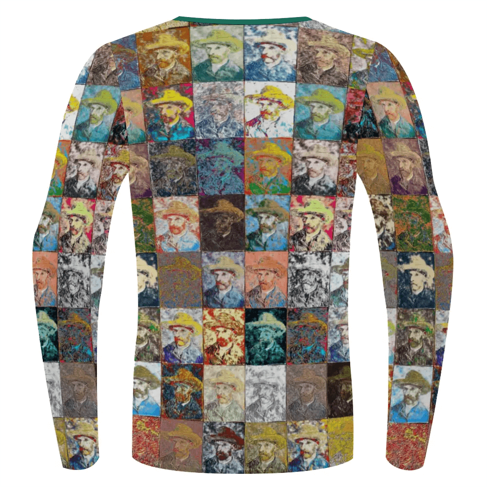 Stretchable long sleeve tee - School of painting - Vincent Van Gogh ThisNew