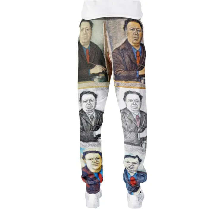 Sweatpants - School of painting - Diego Rivera Printy6