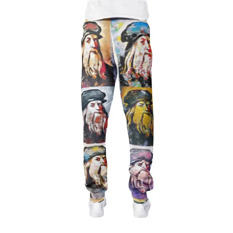 Sweatpants - School of painting - Leonardo Da Vinci Printy6