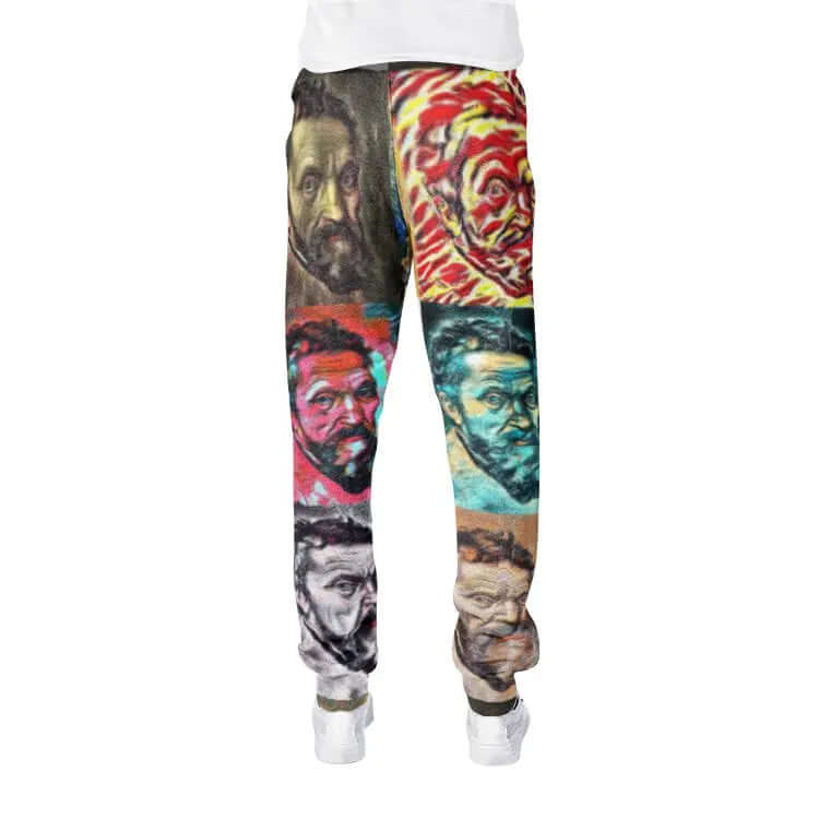 Sweatpants - School of painting - Michelangelo Buonarroti Printy6