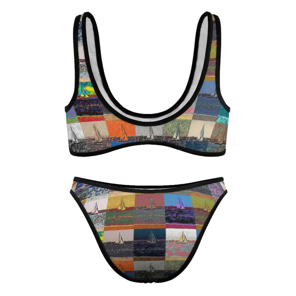 Two piece bikini swimsuit - The show must go on - Marina del Rey ThisNew