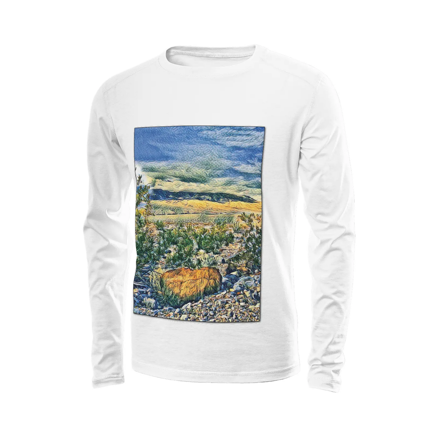 White long sleeve T-shirt - Southern California (13) Printy6
