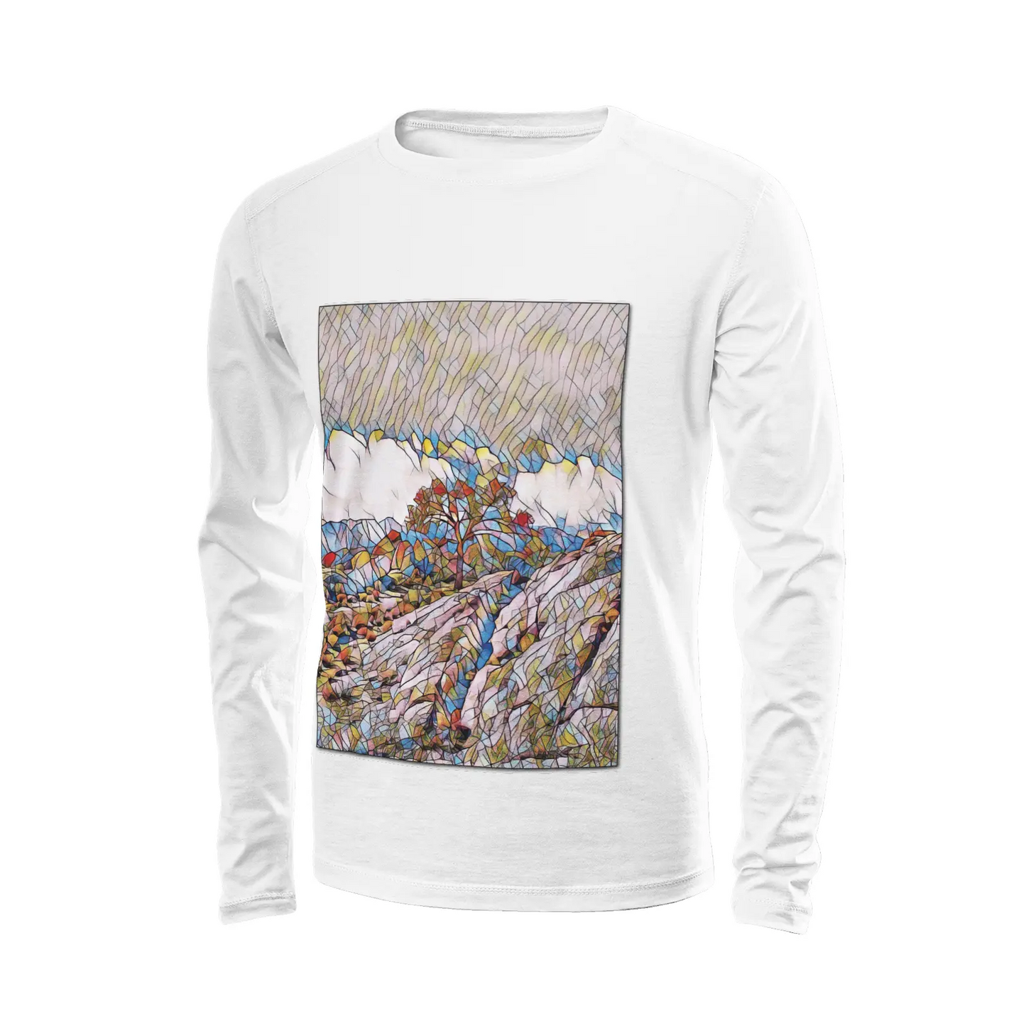 White long sleeve T-shirt - Southern California (3) Printy6