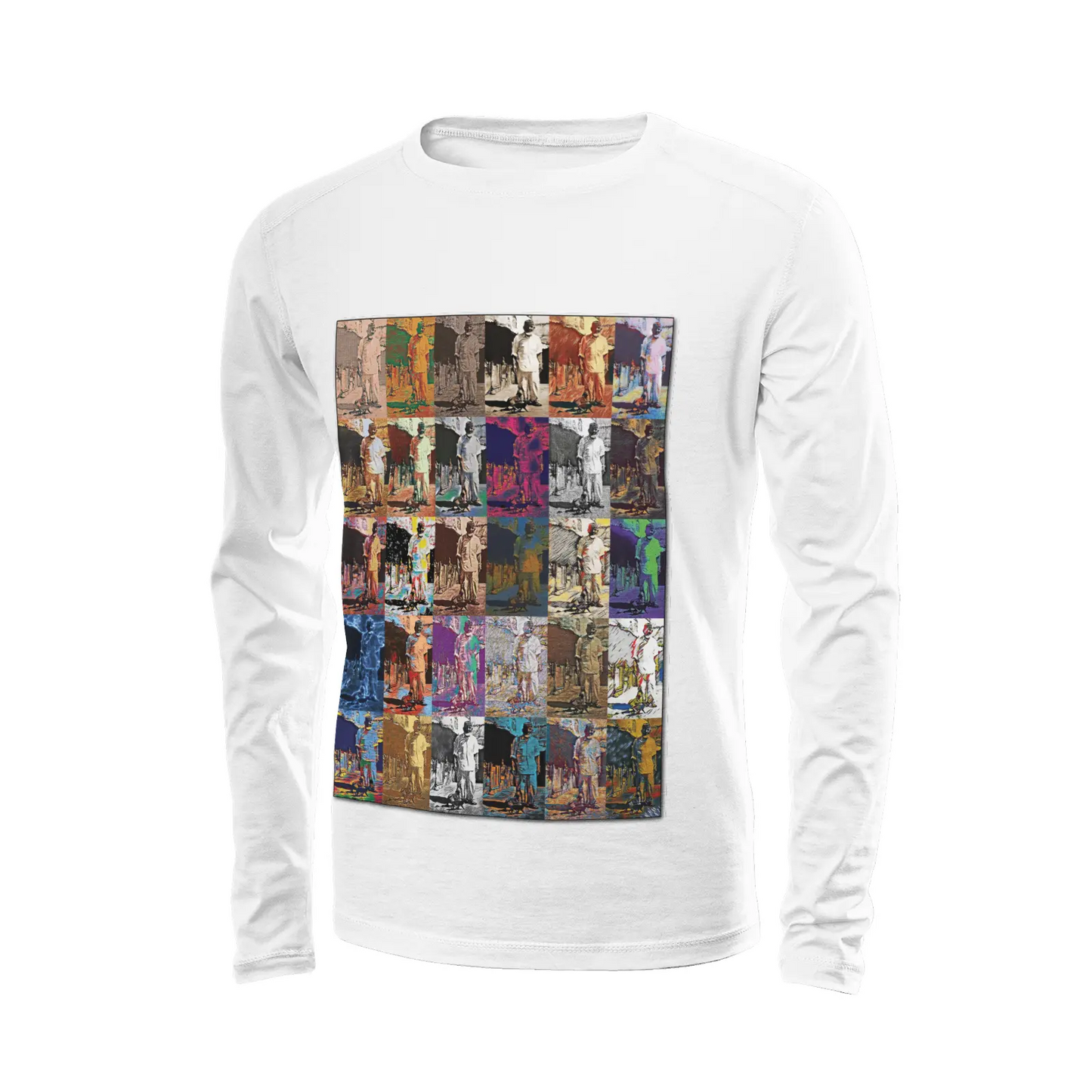 White long sleeve t-shirt - Batbat Printy6