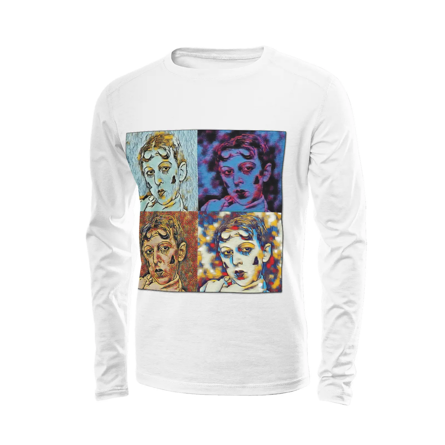 White long sleeve t-shirt - Encore - Claude Cahun Printy6