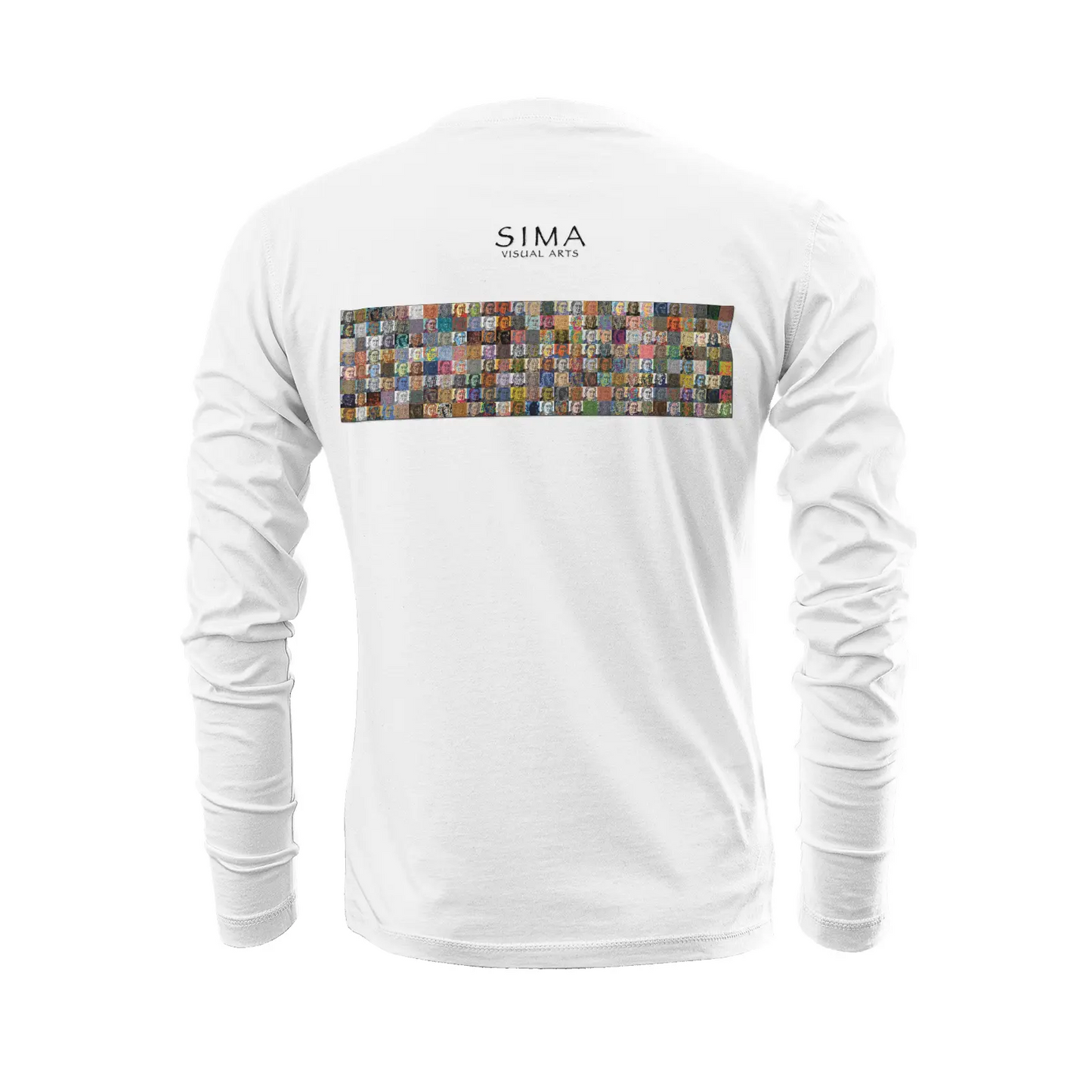 White long sleeve t-shirt - Encore - Josef Albers Printy6