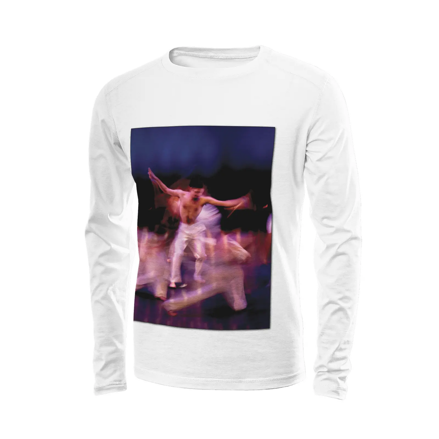 White long sleeve t-shirt - Global Motion Dance (11) Printy6