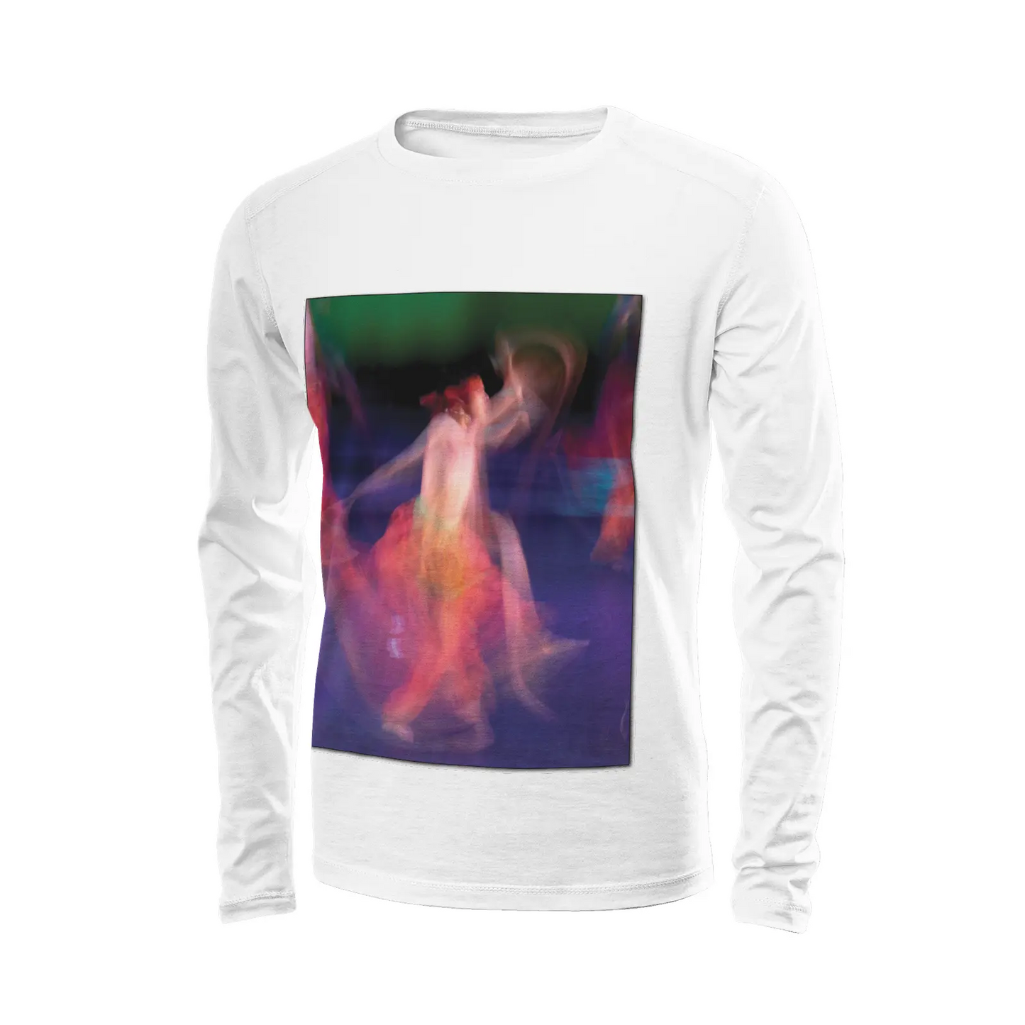 White long sleeve t-shirt - Global Motion Dance (15) Printy6