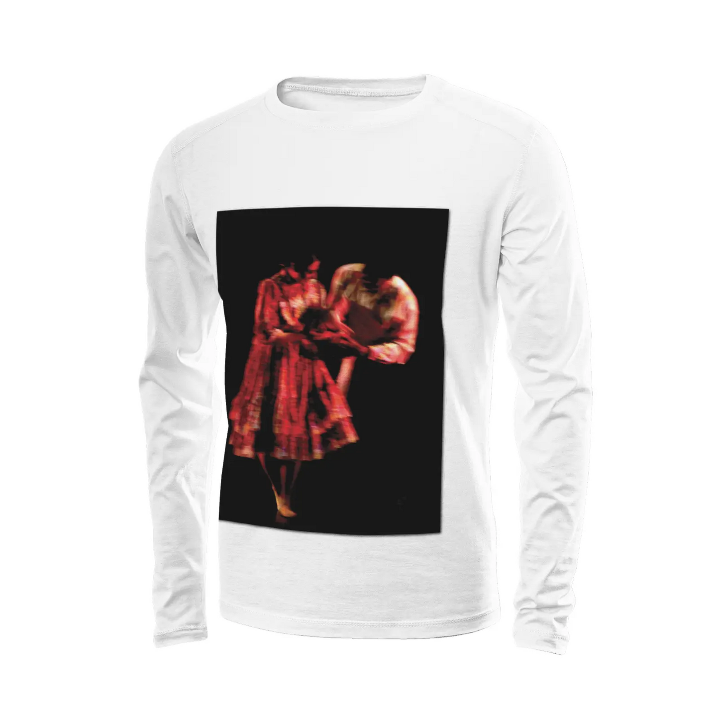 White long sleeve t-shirt - Global Motion Dance (1) Printy6