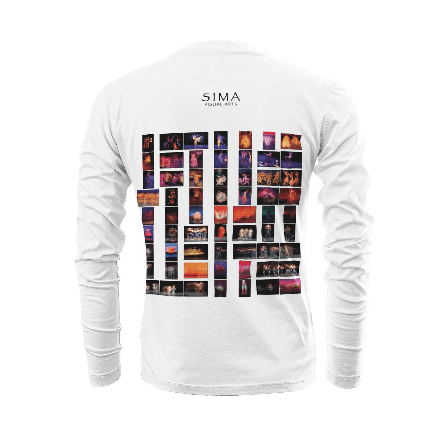 White long sleeve t-shirt - Global Motion Dance (25) Printy6
