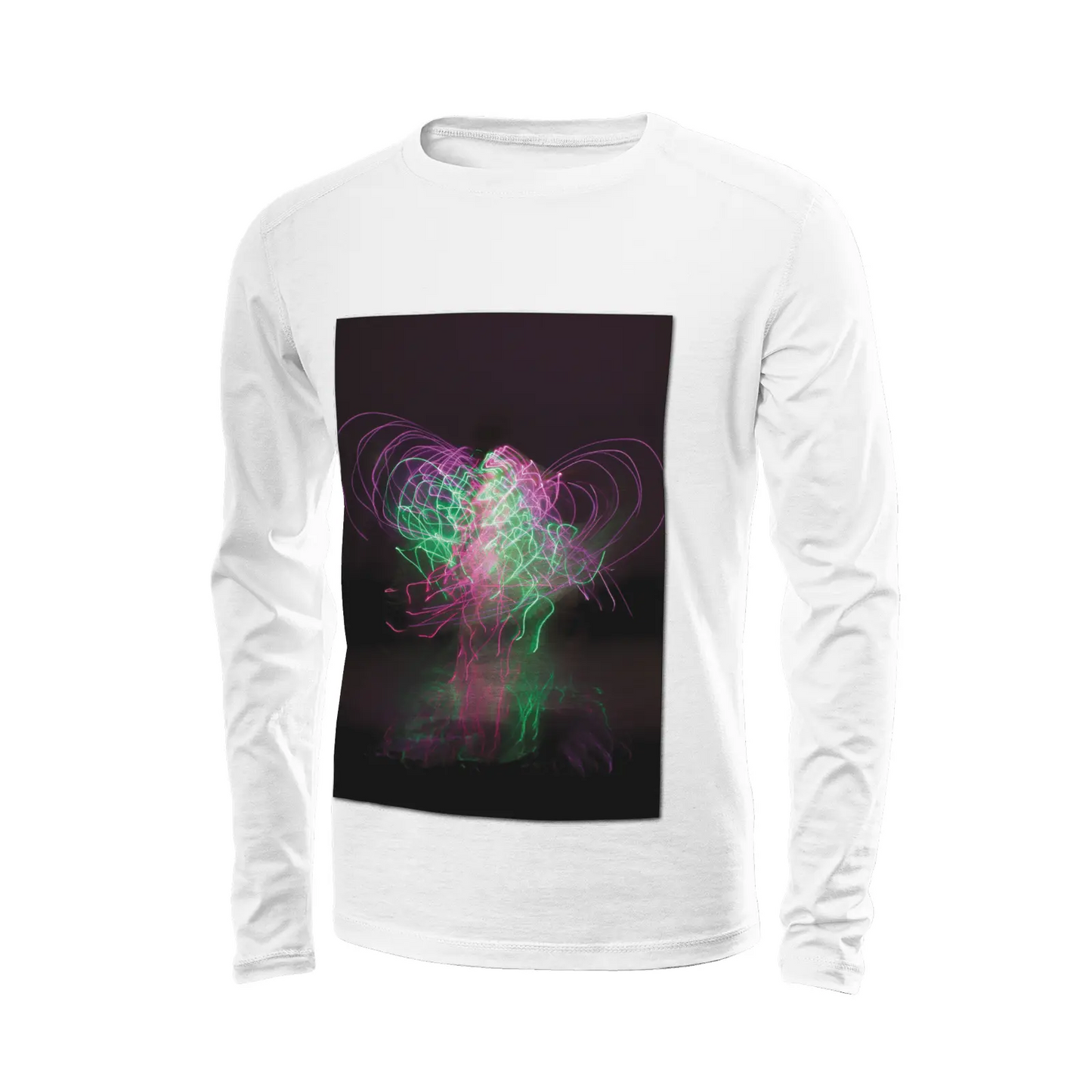 White long sleeve t-shirt - Global Motion Dance (27) Printy6