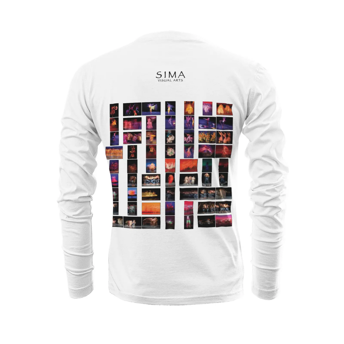 White long sleeve t-shirt - Global Motion Dance (27) Printy6