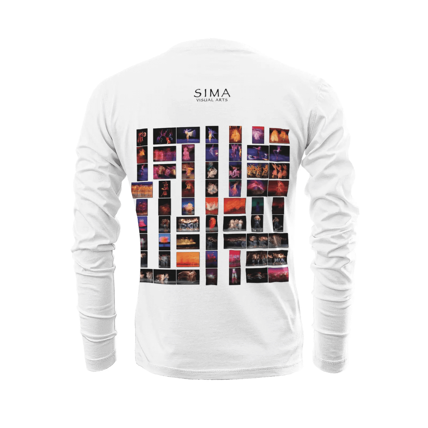 White long sleeve t-shirt - Global Motion Dance (29) Printy6