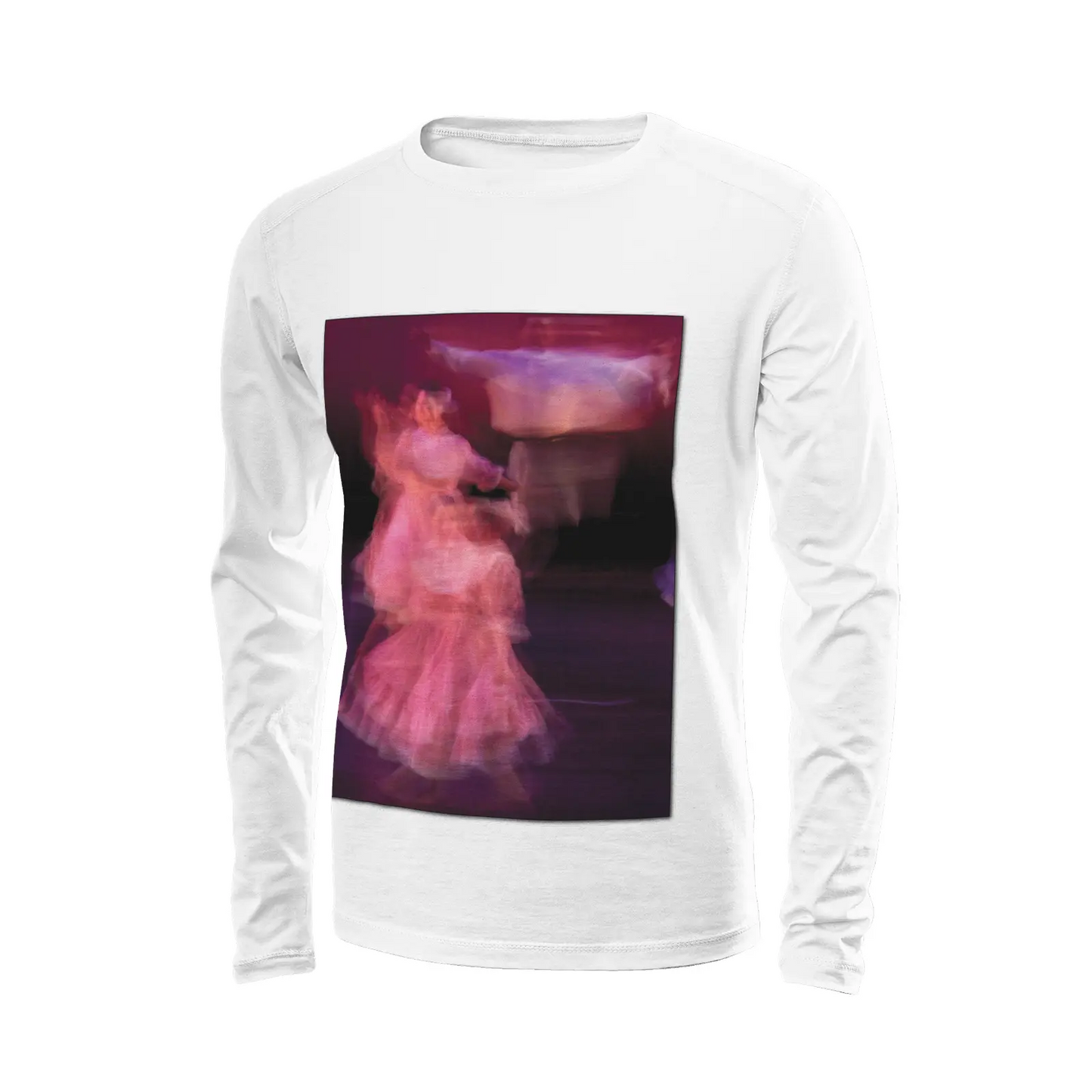 White long sleeve t-shirt - Global Motion Dance (6) Printy6
