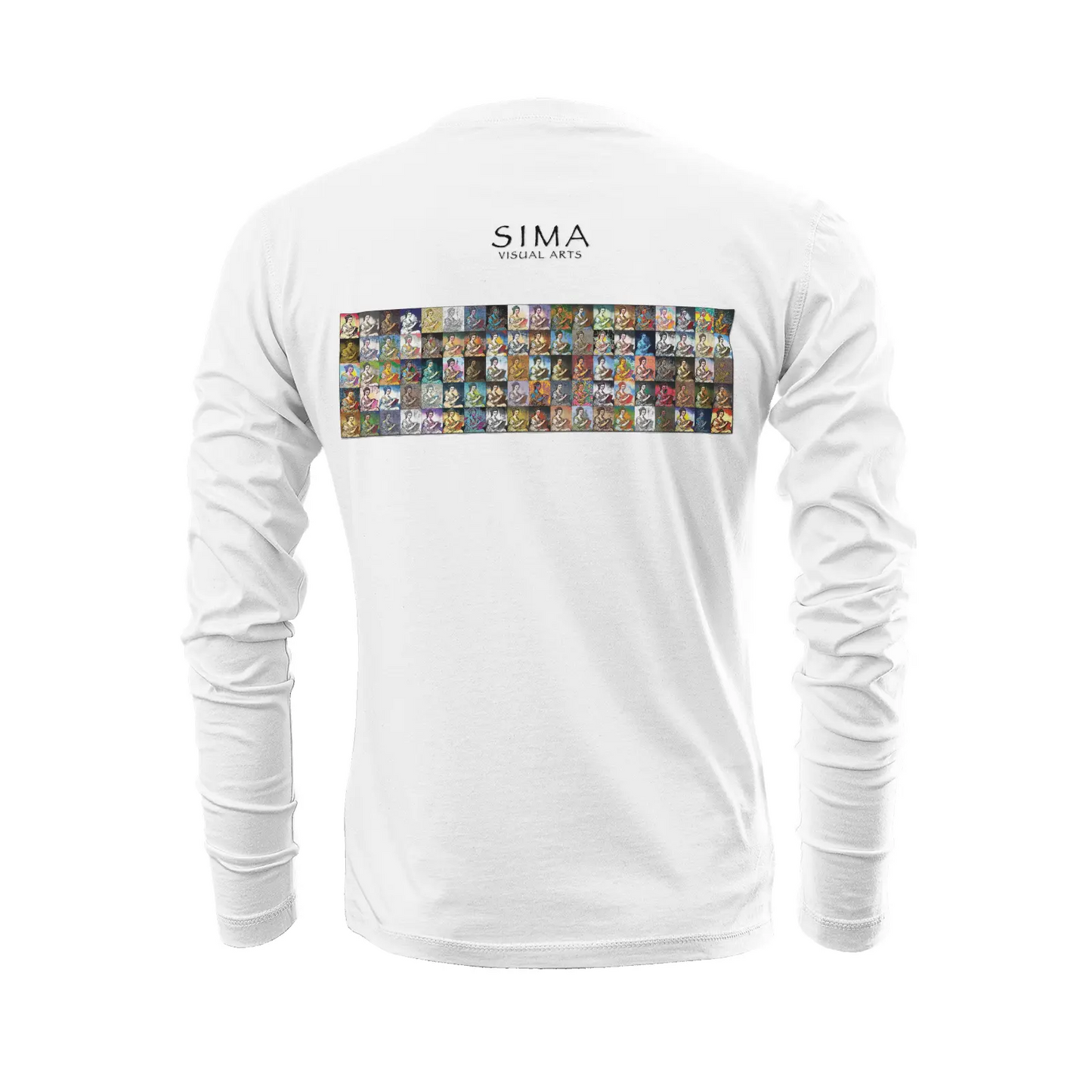 White long sleeve t-shirt - School of painting - Angelica Kauffman Printy6