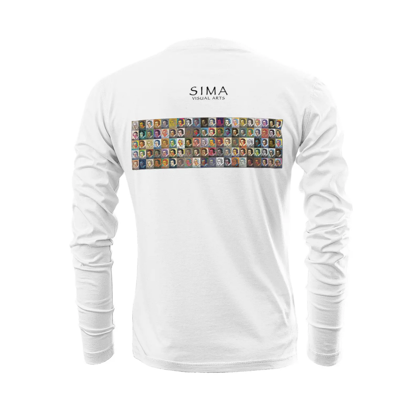 White long sleeve t-shirt - School of painting - Gian Lorenzo Bernini Printy6