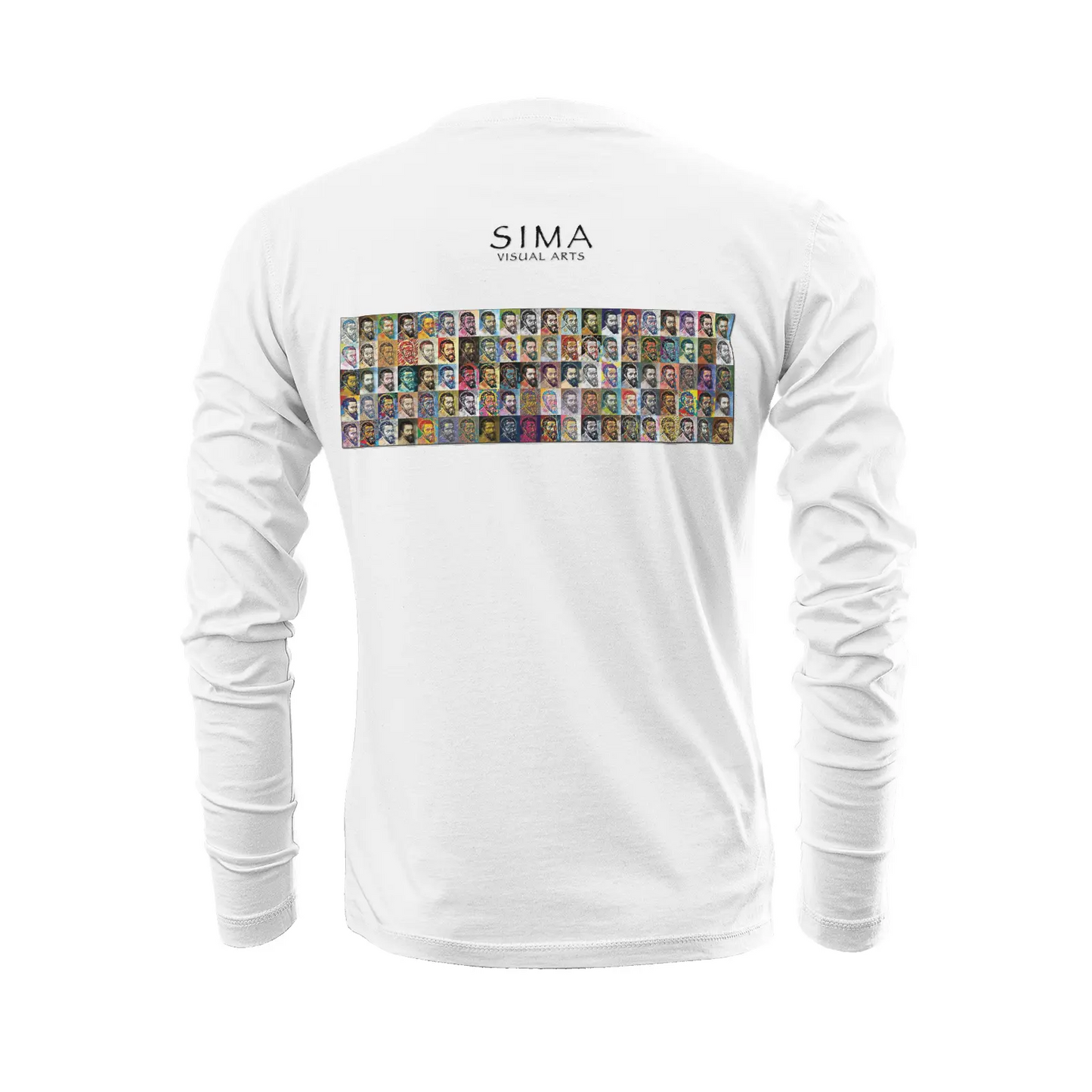 White long sleeve t-shirt - School of painting - Michelangelo Buonarroti Printy6