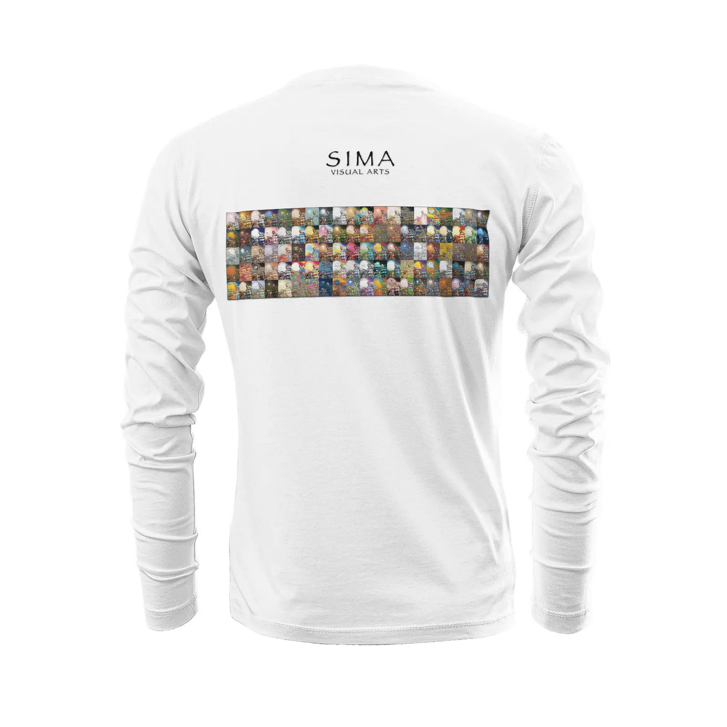 White long sleeve t-shirt - School of painting - Mohammed Oumouloud Abbazi Printy6