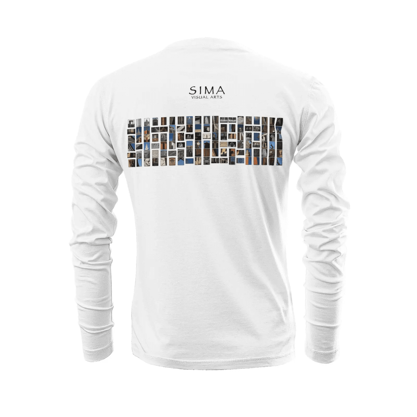 White long sleeve t-shirt - The architecture of USC (105) Printy6