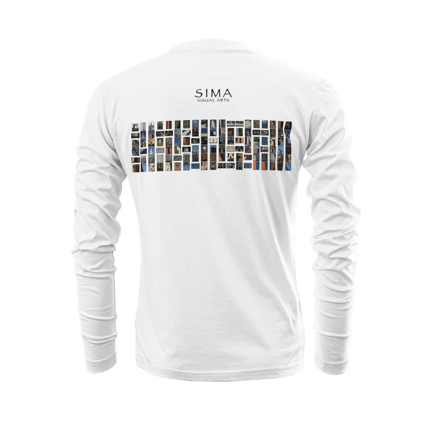 White long sleeve t-shirt - The architecture of USC (110) Printy6