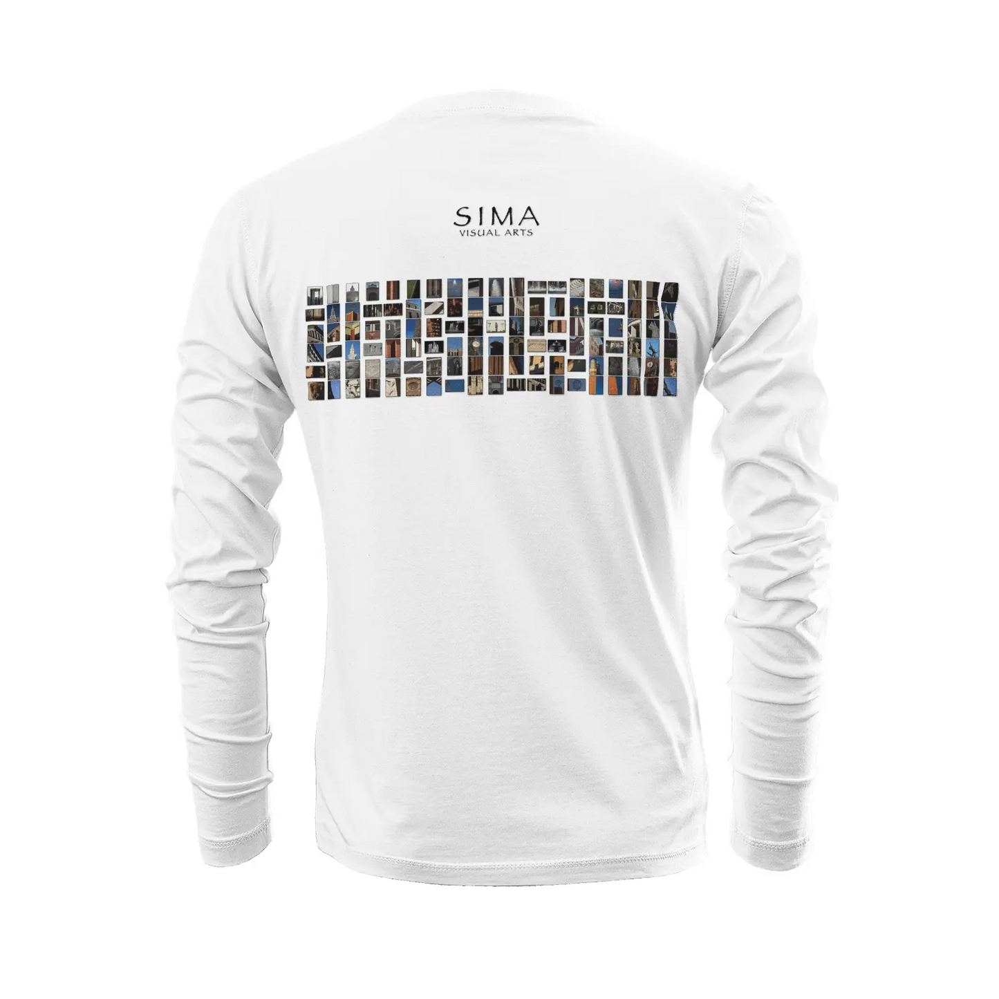 White long sleeve t-shirt - The architecture of USC (113) Printy6