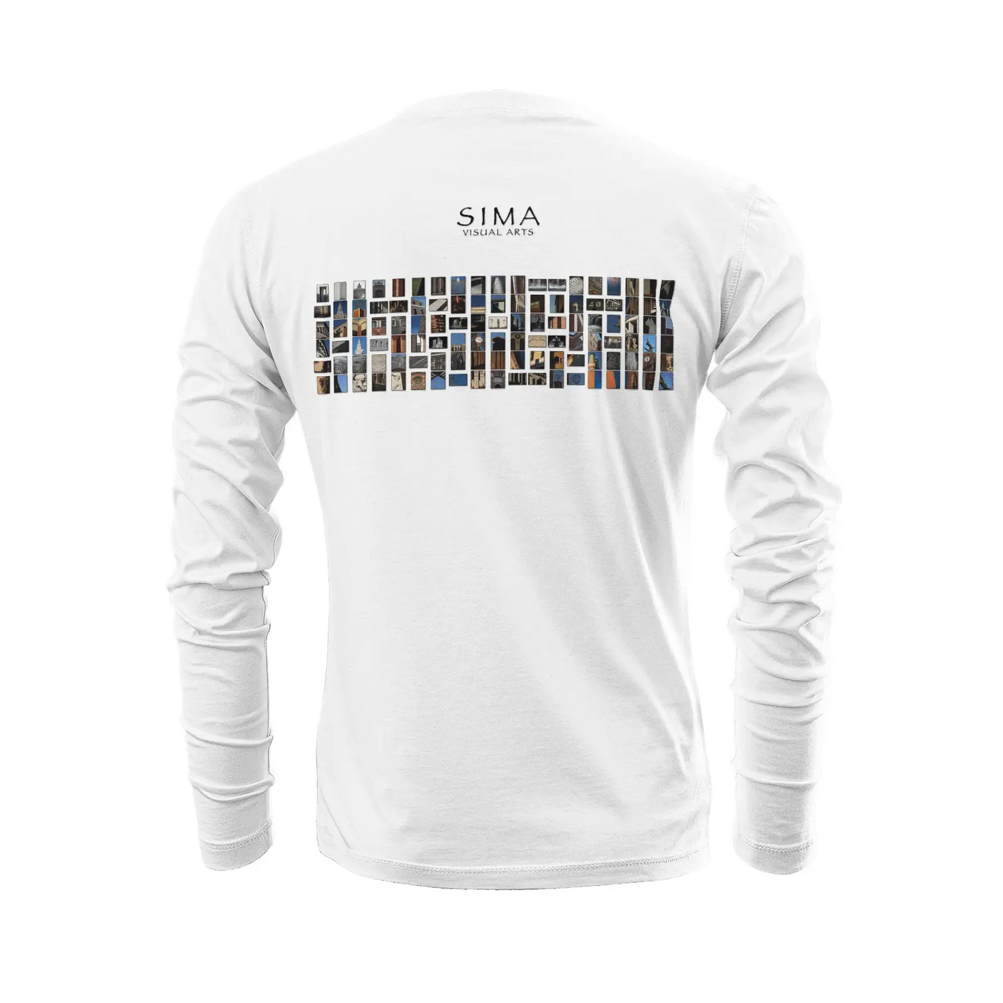 White long sleeve t-shirt - The architecture of USC (1) Printy6