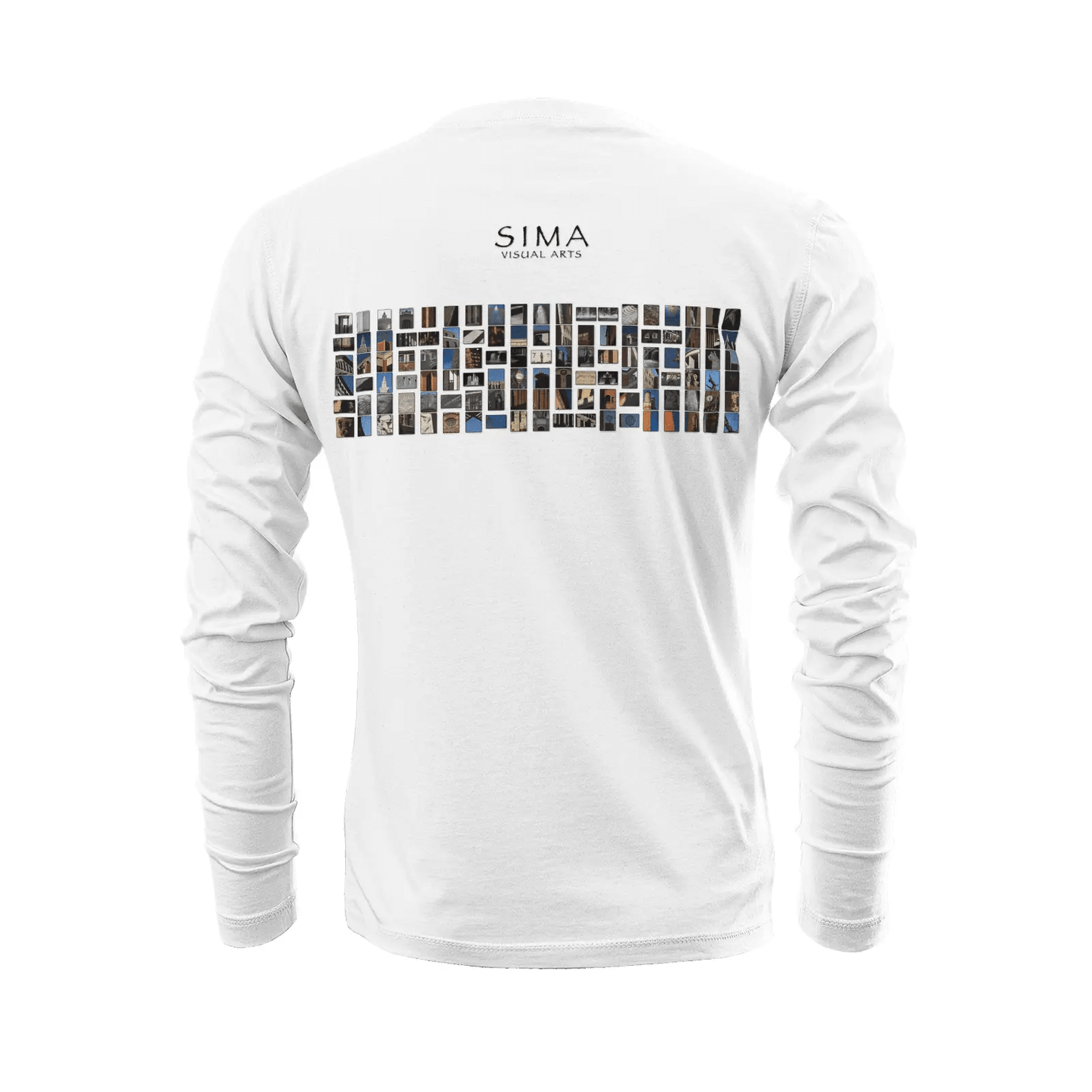 White long sleeve t-shirt - The architecture of USC (24) Printy6