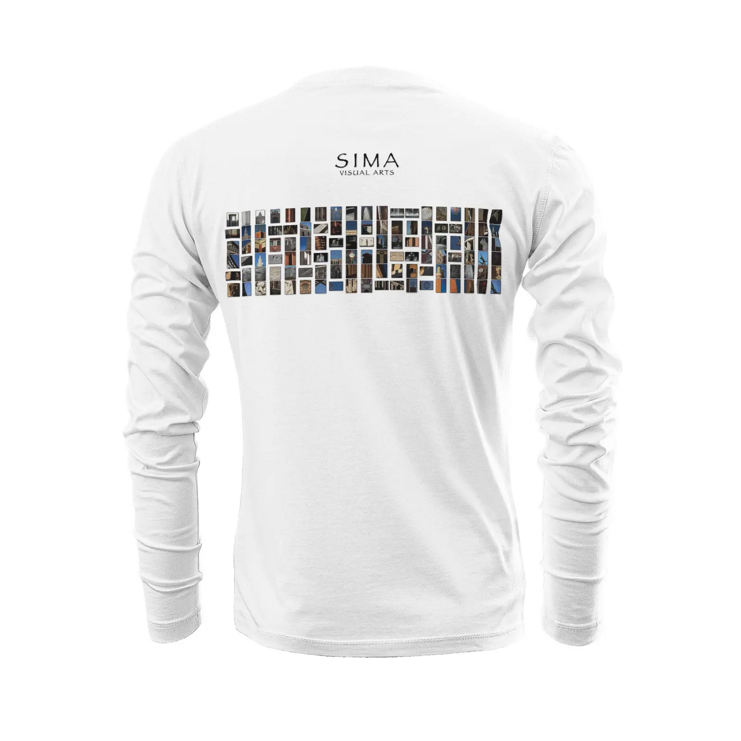 White long sleeve t-shirt - The architecture of USC (25) Printy6