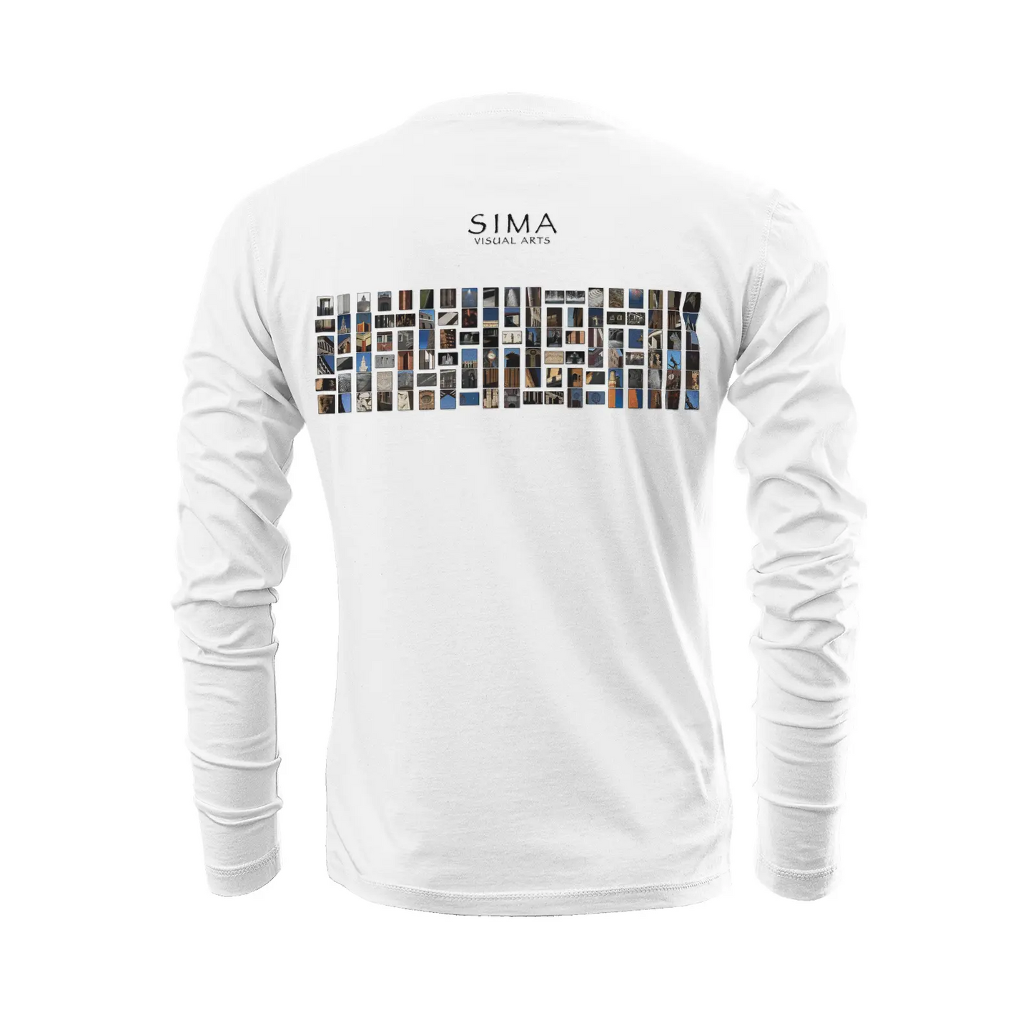 White long sleeve t-shirt - The architecture of USC (27) Printy6