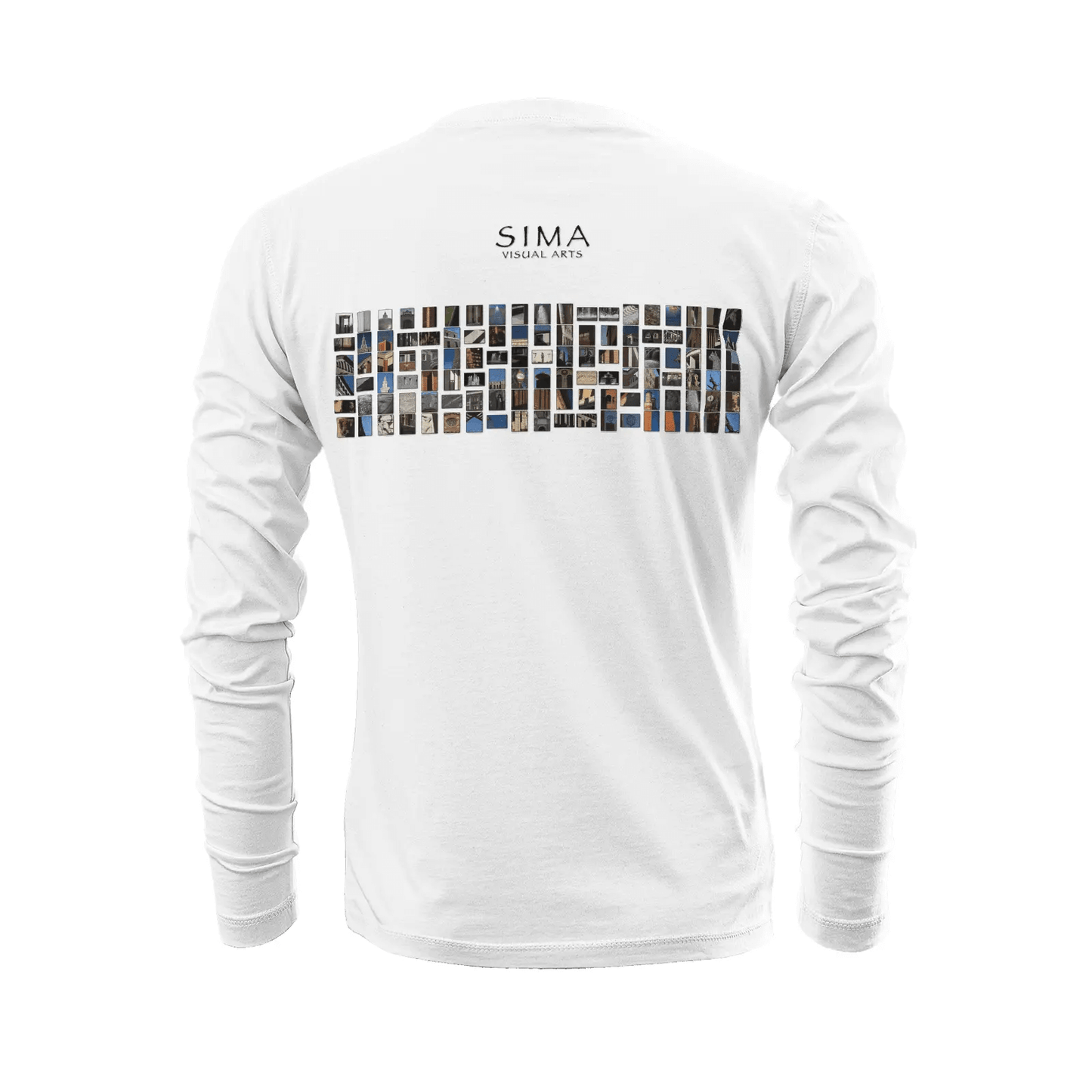White long sleeve t-shirt - The architecture of USC (31) Printy6