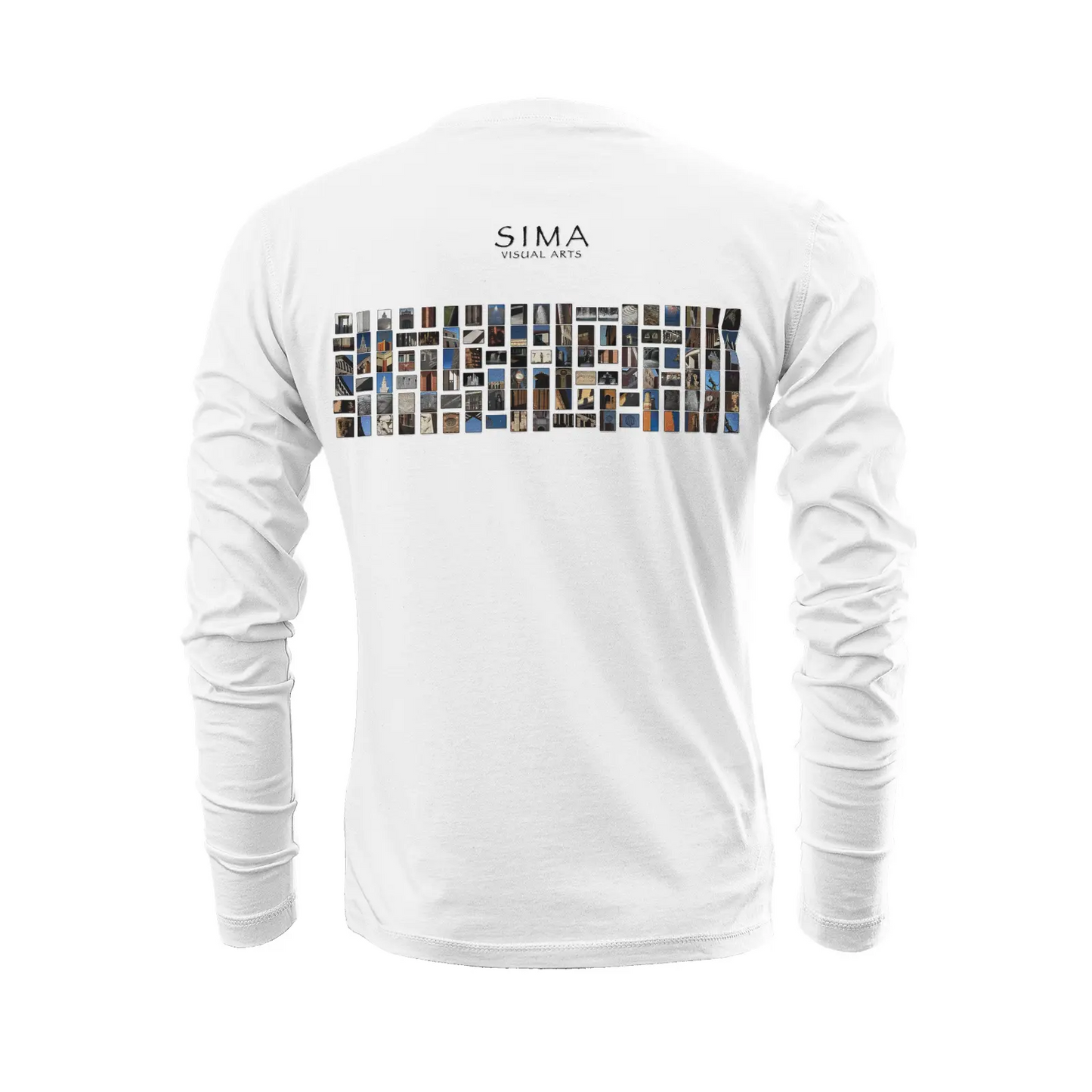 White long sleeve t-shirt - The architecture of USC (41) Printy6