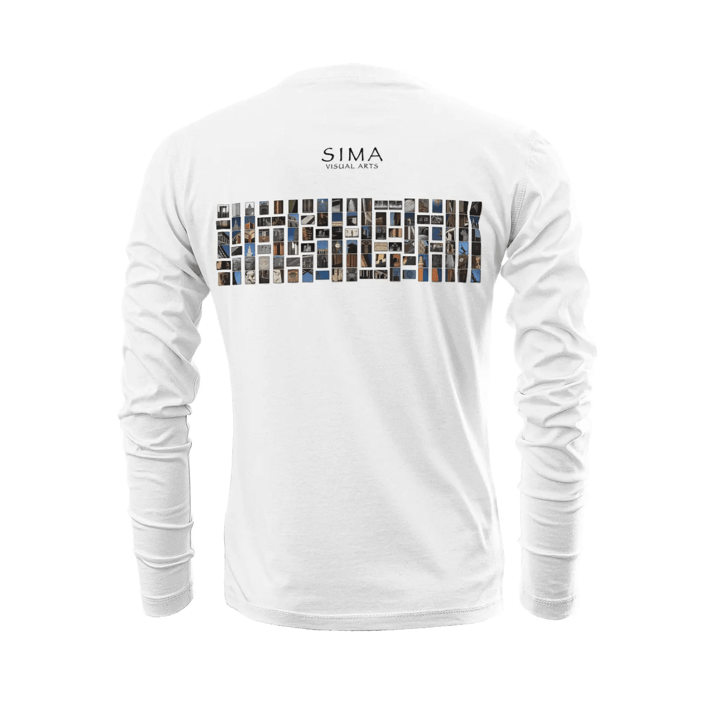 White long sleeve t-shirt - The architecture of USC (60) Printy6