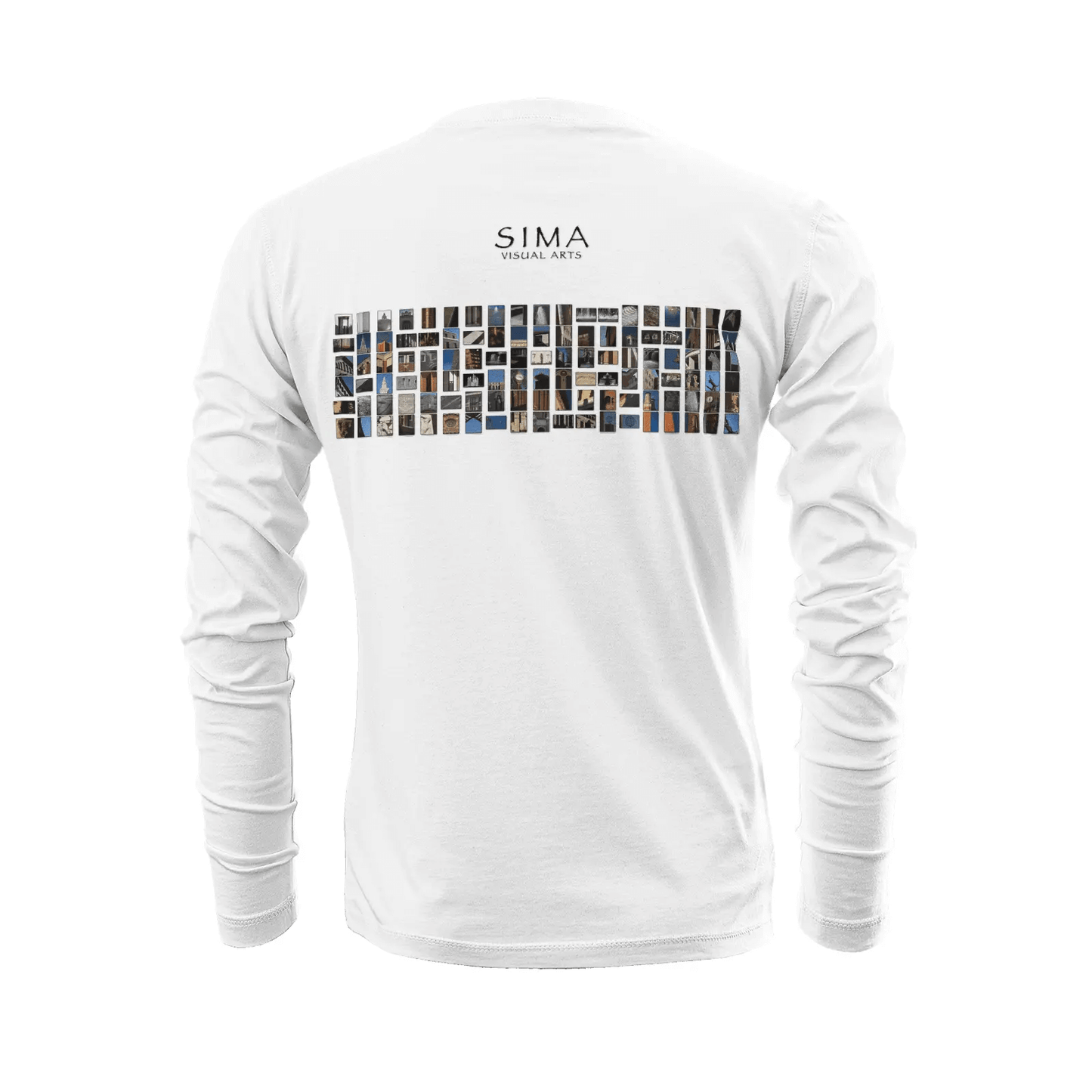 White long sleeve t-shirt - The architecture of USC (62) Printy6