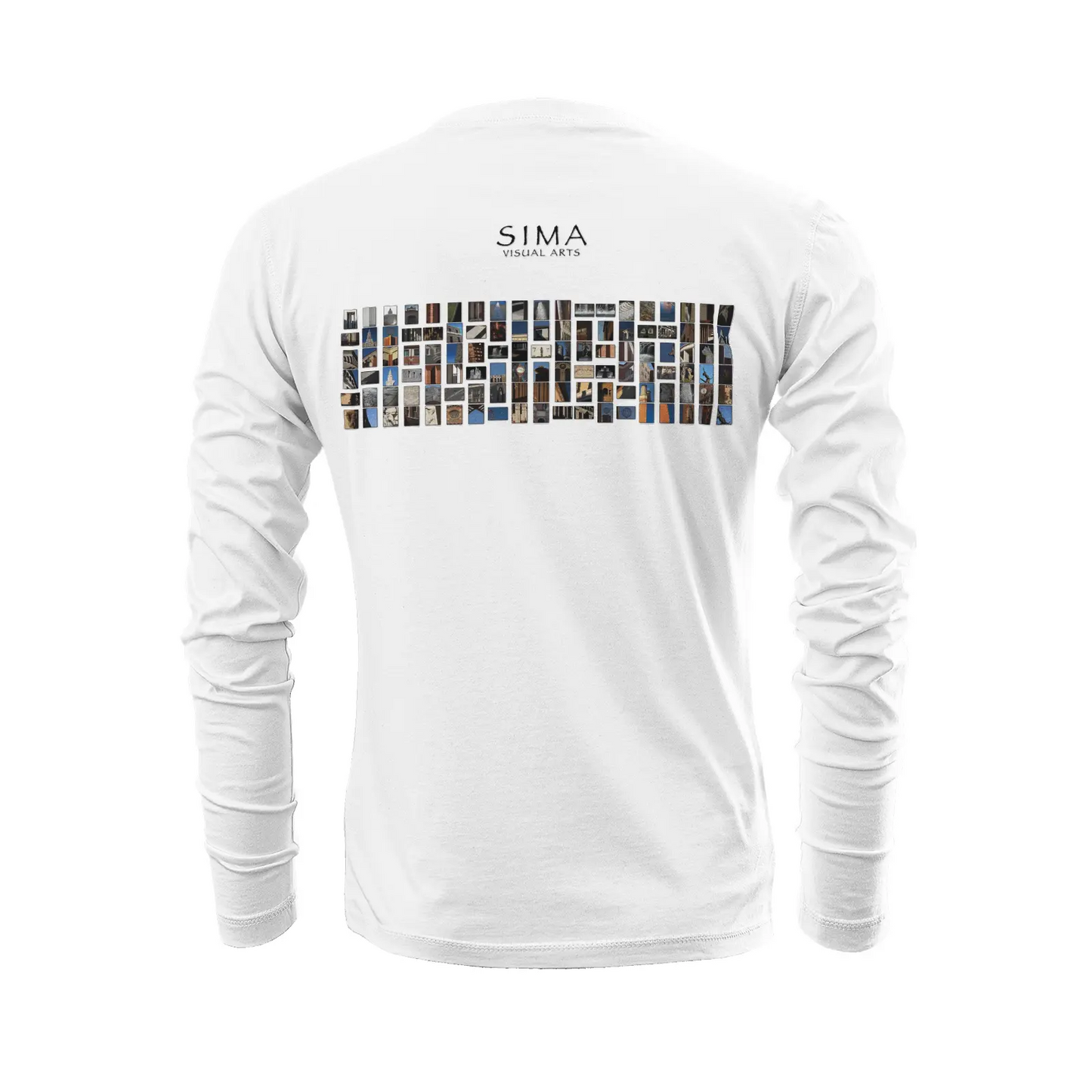 White long sleeve t-shirt - The architecture of USC (6) Printy6