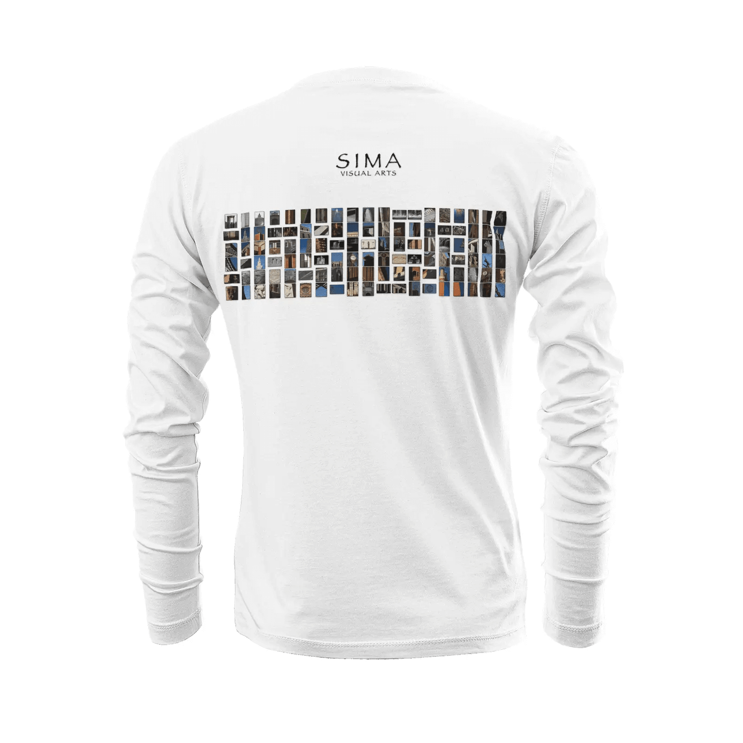 White long sleeve t-shirt - The architecture of USC (70) Printy6