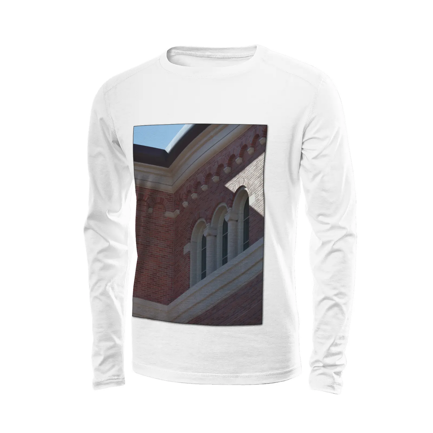 White long sleeve t-shirt - The architecture of USC (71) Printy6