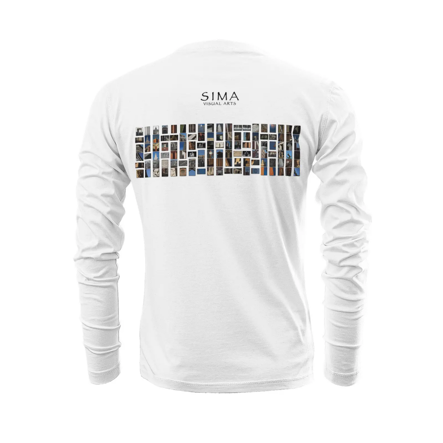 White long sleeve t-shirt - The architecture of USC (73) Printy6