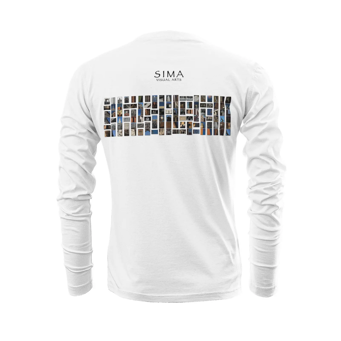 White long sleeve t-shirt - The architecture of USC (78) Printy6