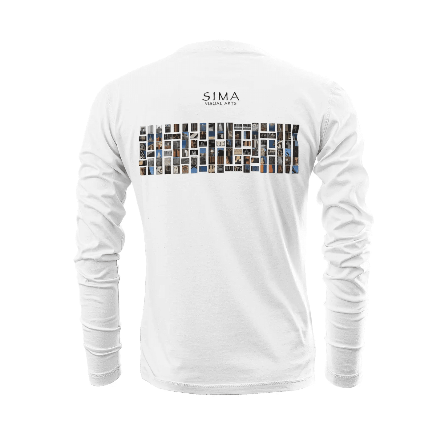 White long sleeve t-shirt - The architecture of USC (7) Printy6