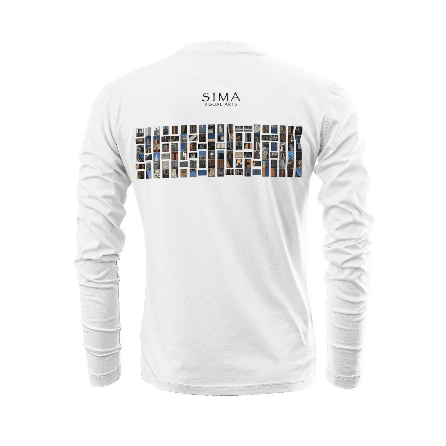 White long sleeve t-shirt - The architecture of USC (84) Printy6
