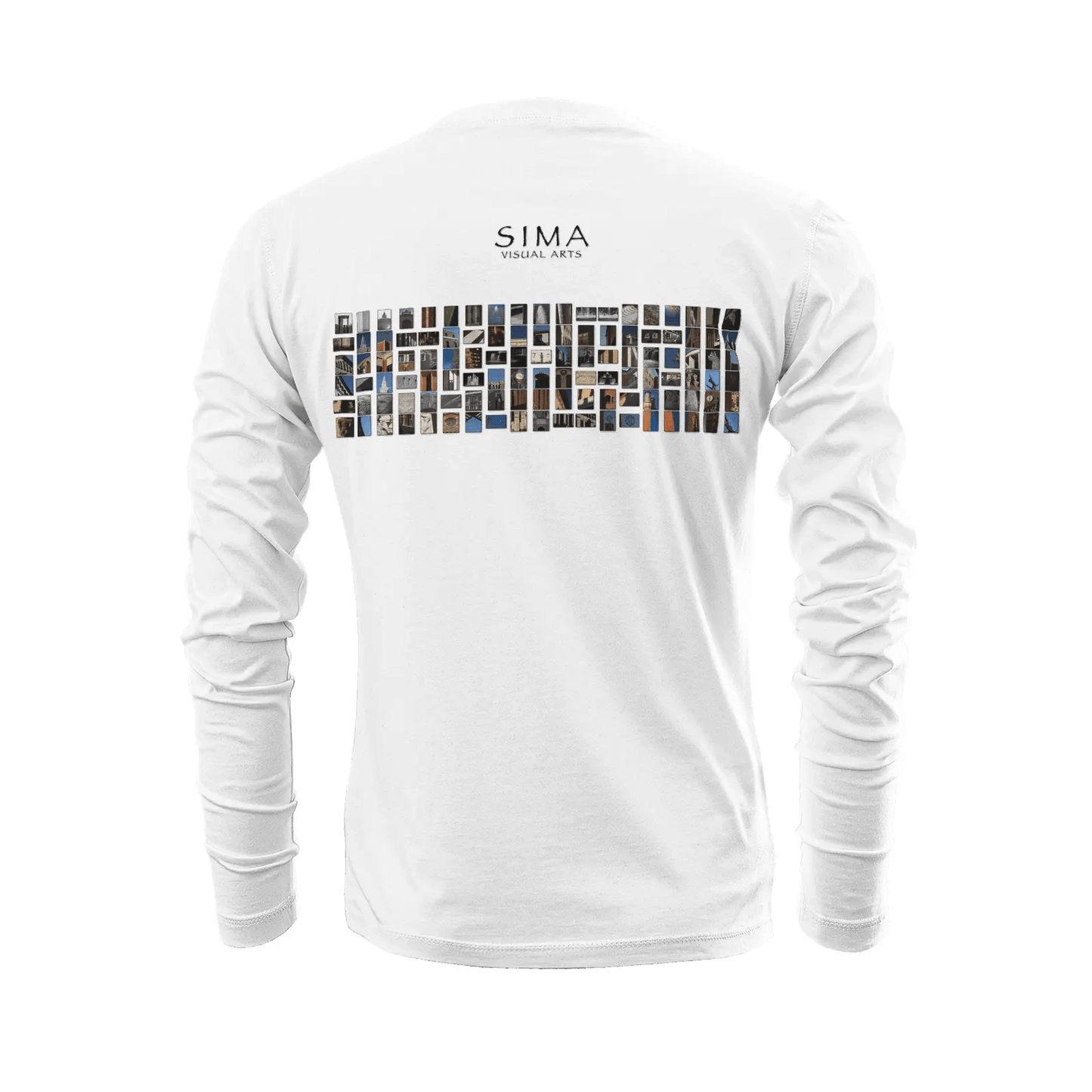White long sleeve t-shirt - The architecture of USC (95) Printy6