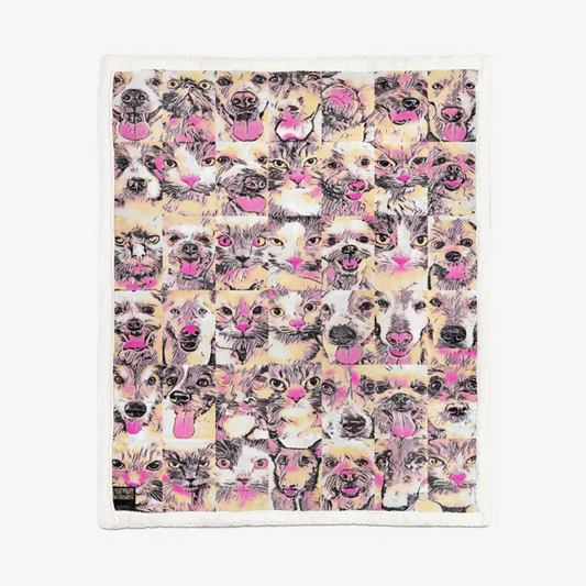 50"x60" Double-Sided Super Soft Plush Blanket - Club 99 Printy6