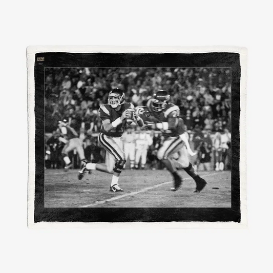 50"x60" Double-Sided Super Soft Plush Blanket - USC Football (13) - Matt Leinart & Lendale White Printy6